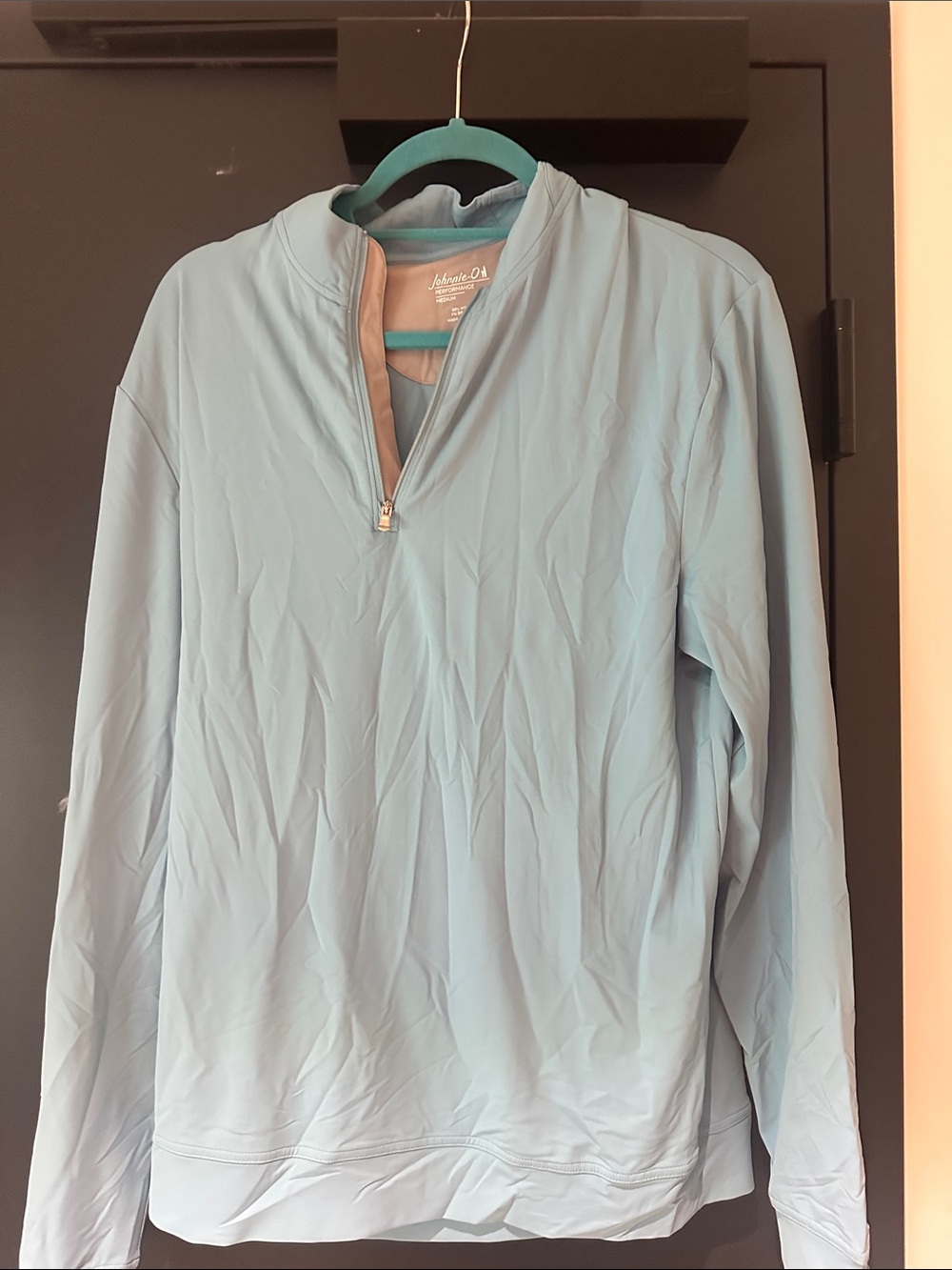 johnnie-O Light Blue Women's Quarter-Zip Pullover